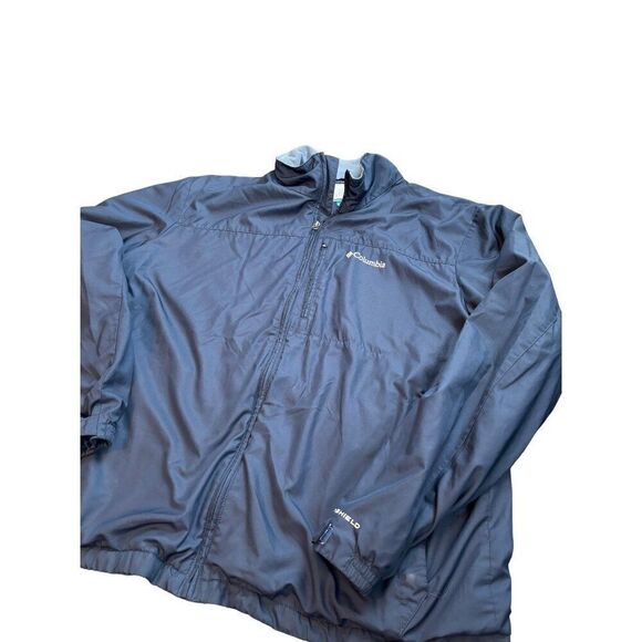 Columbia Men's Omni-Shield Windbreaker Jacket Navy Blue Size L - Picture 5 of 10